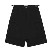 Nonnod Side Cargo Shorts Vintage Black