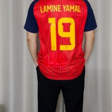 Adidas Spain 2026 Home Jersey Vivid Red - KR Sizing (Non Marking Ver.) 착용 스타일