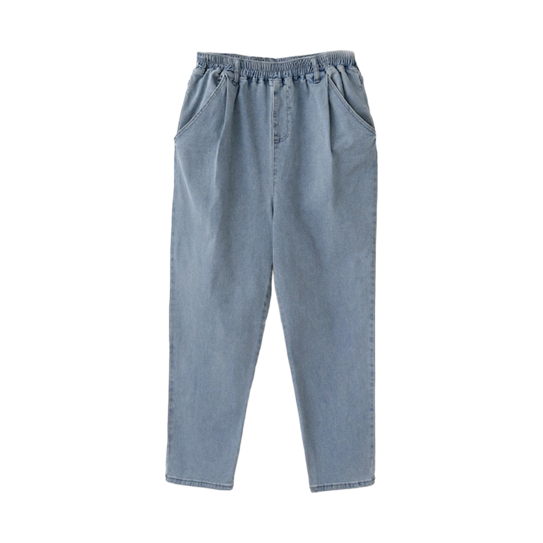 GW3607 GCLIP High-Waisted Pleated Baggy Straight Jeans