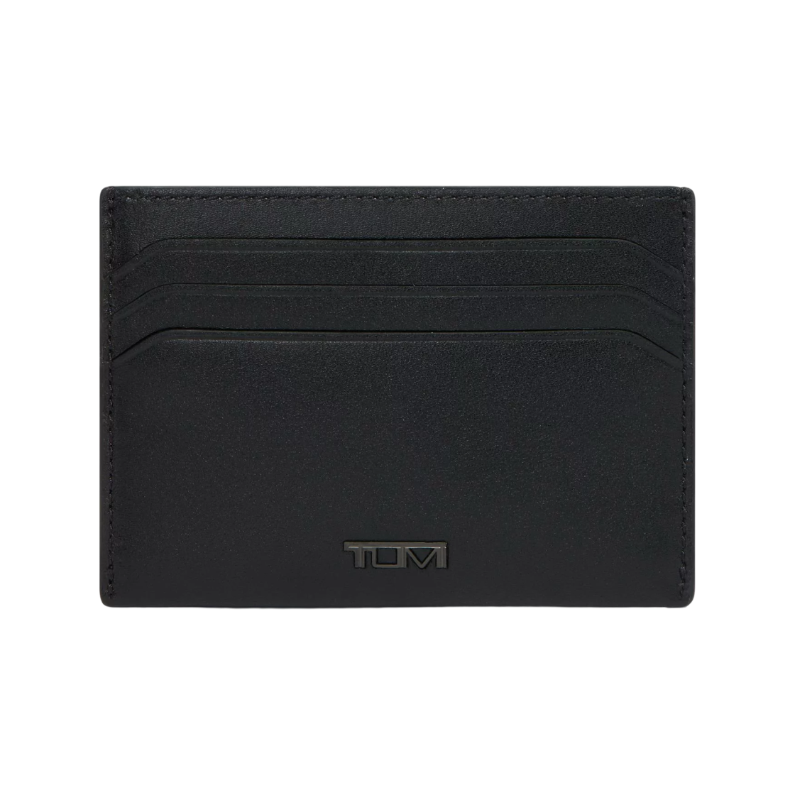 01262219DS Tumi Nassau 6 Credit Slim Card Case Black Smooth