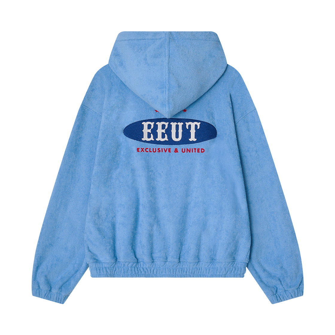 이우트 테리 후드 집업 블루(EEUT Terry Hooded Zip-Up Blue) - 2