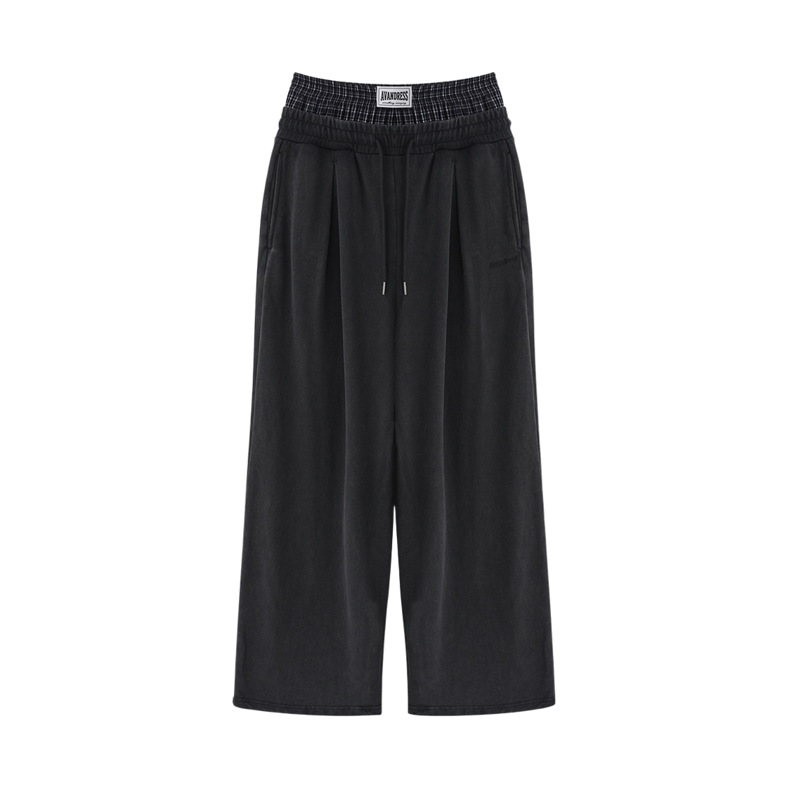 어반드레스 88 사일런트 폴드 릴랙스 새깅 팬츠 워싱 블랙(Avandress 88 Silent Fold Relax Sagging Pants Washing Black)