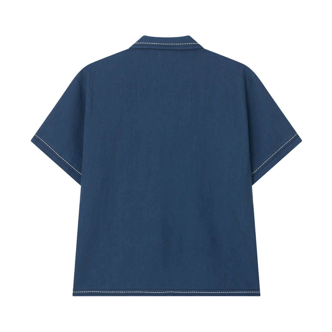 이우트 스티치 린넨 캠프 셔츠 블루(EEUT Stitch Linen Camp Shirt Blue) - 2