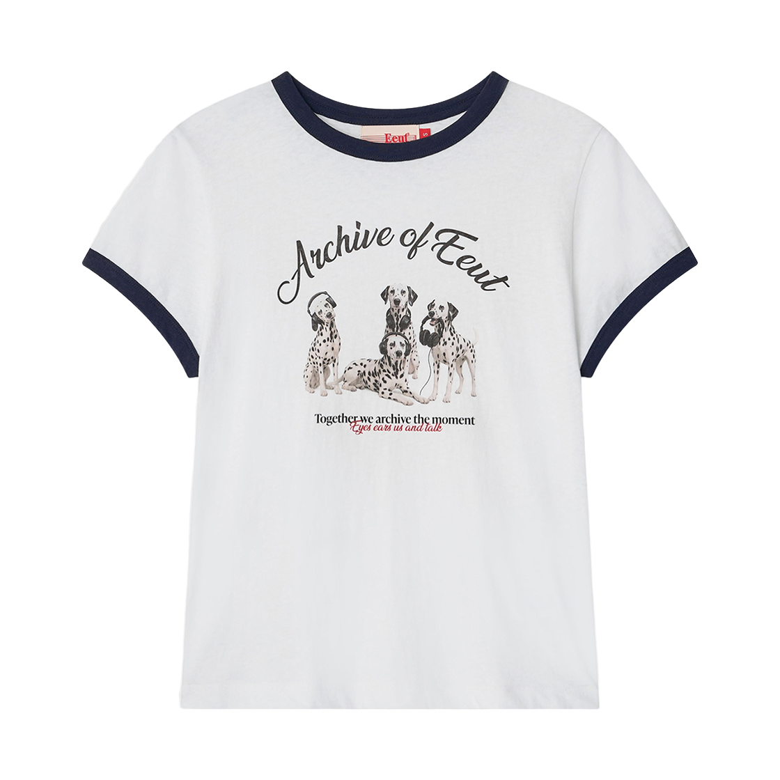 이우트 달마시안 링거 티셔츠 화이트(EEUT Dalmatian Linger T-Shirt White)