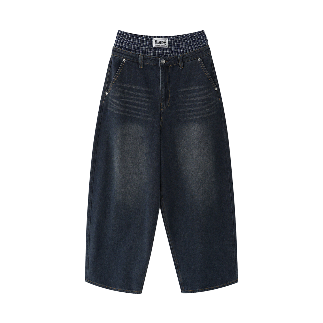어반드레스 88 벌룬 데님 새깅 팬츠 딥 블루(Avandress 88 Balloon Denim Sagging Pants Deep Blue)