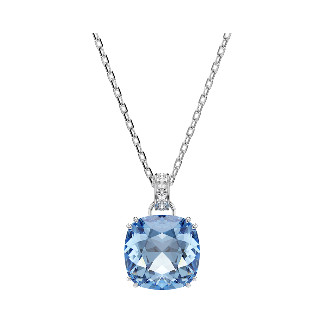 5760057 (W) Swarovski Millenia Pendant Cushion Cut Blue Rhodium Plated