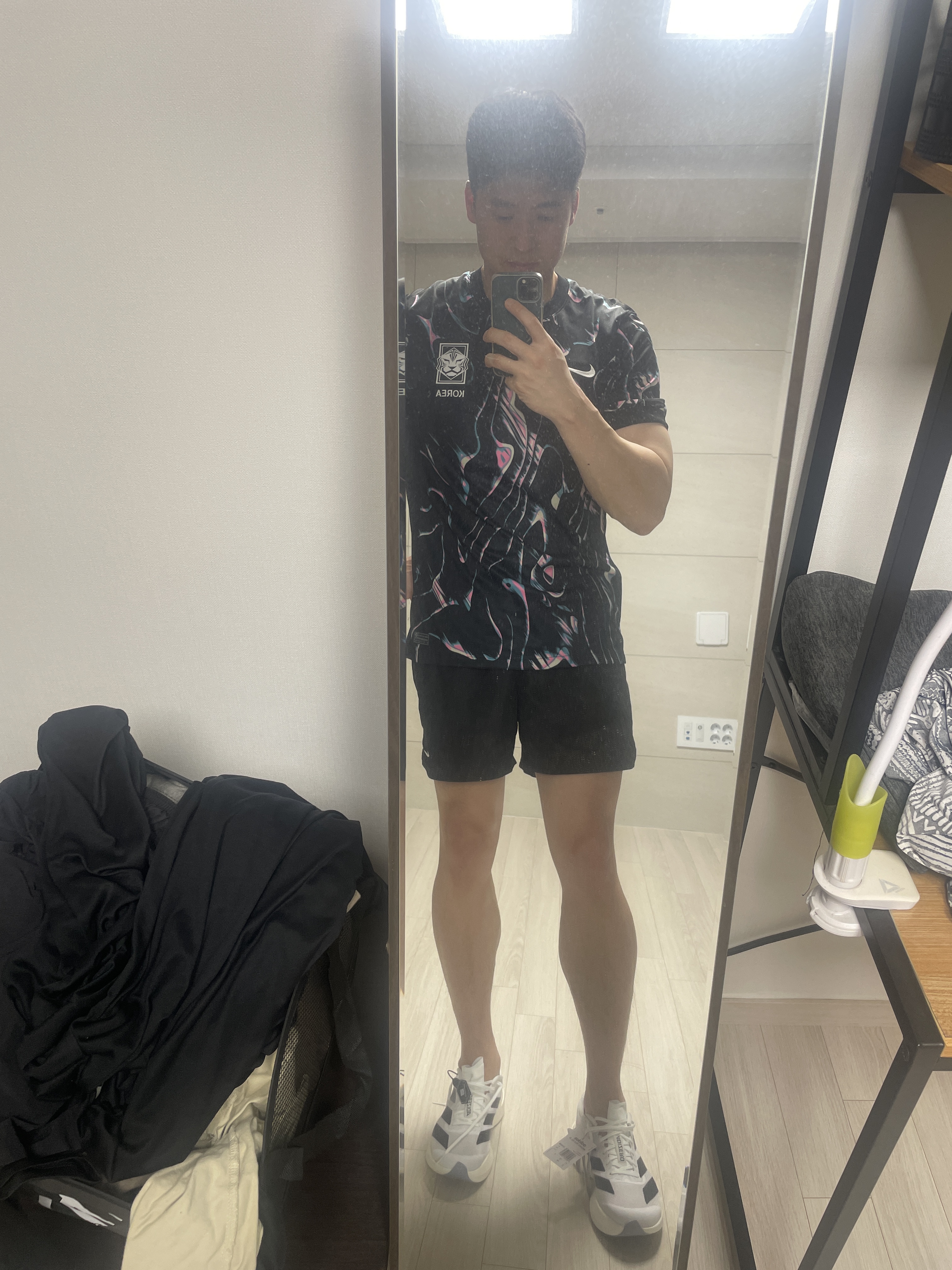 Nike Korea 2023/24 Dri-Fit Stadium Away Replica Jersey Black Pink Glow - Asia (Non Marking Ver.) 착용 스타일