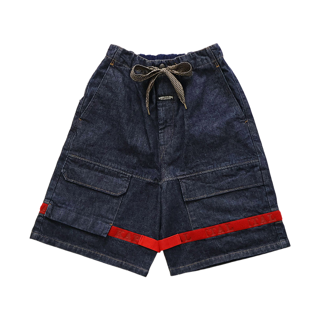 K2606SP250 Kapital 14 oz. Denim Nouvelle Shuttle Shorts Indigo