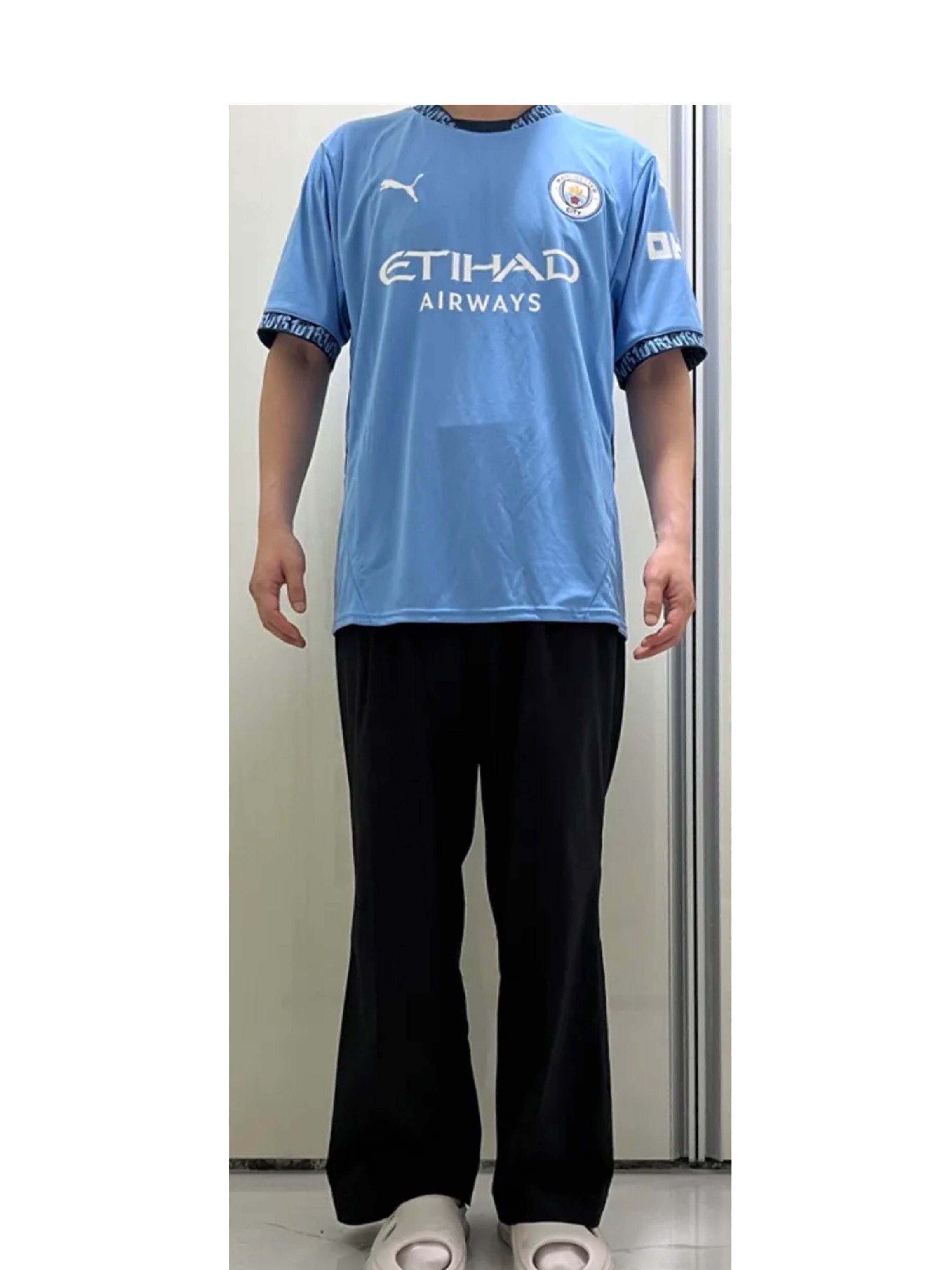 Puma Manchester City 2024/25 Home Jersey Team Light Blue (Non Marking Ver.) 착용 스타일