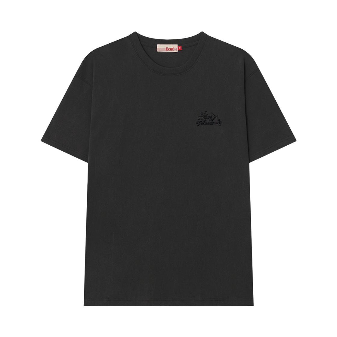 이우트 후레이 엠브로이더드 티셔츠 차콜(EEUT Hooray Embroidered T-Shirt Charcoal)
