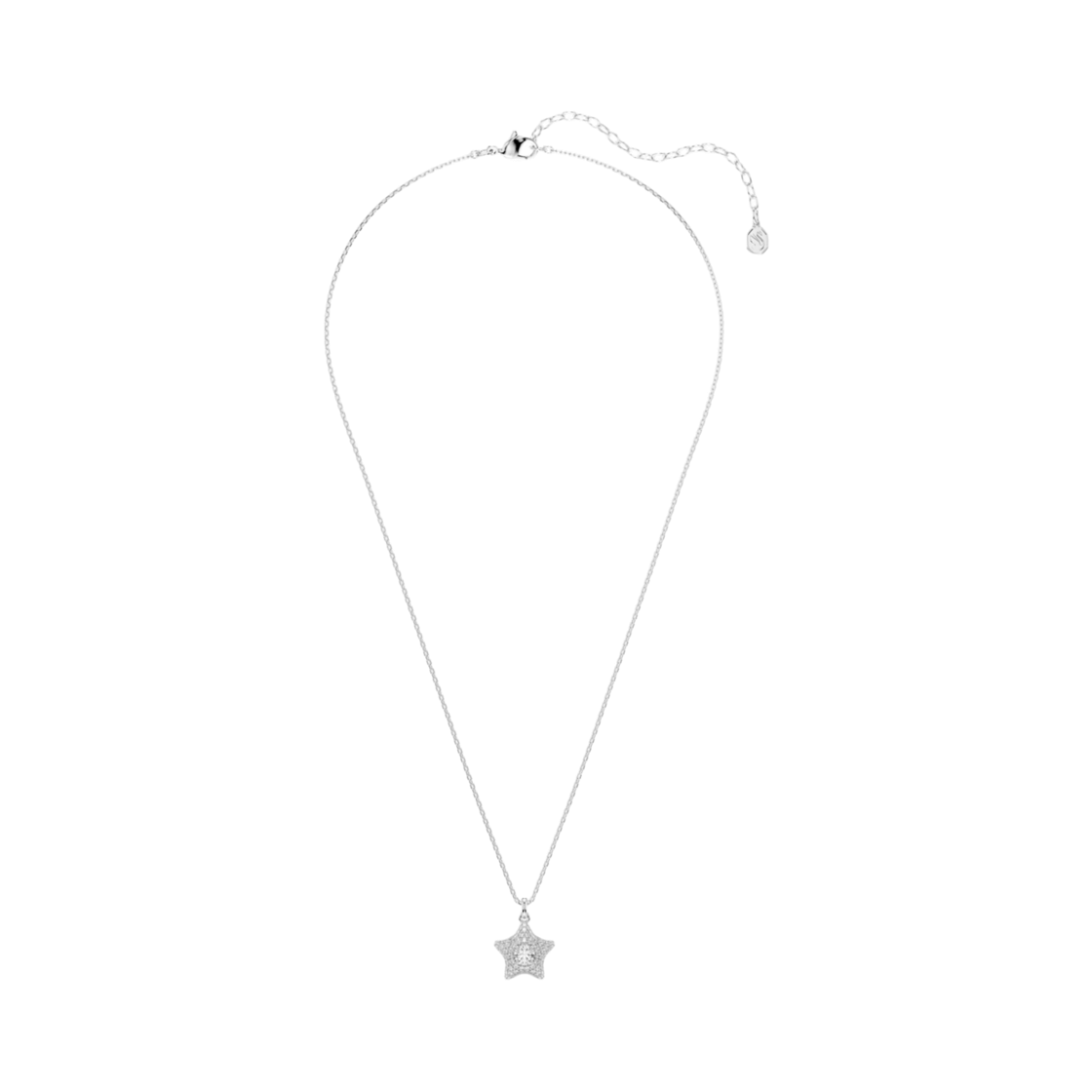 (W) 스와로브스키 서브라이마 펜던트 라운드 컷 스타 화이트 로듐 플래팅((W) Swarovski Sublima Pendant Round Cut Star White Rhodium Plated) - 2