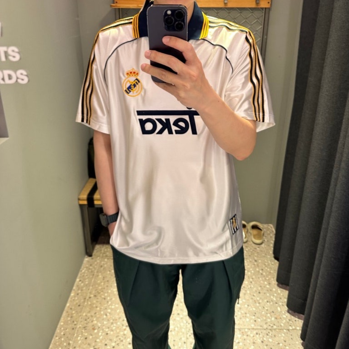 Adidas Real Madrid 99/00 Home Jersey White - KR Sizing (Non Marking Ver.) 착용 스타일