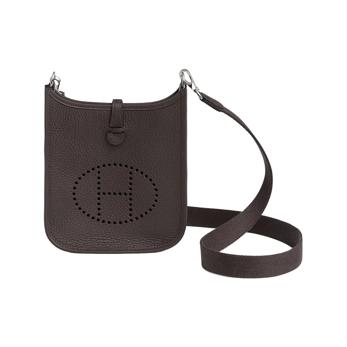 H085945CKAU Hermes Evelyne 16 Amazone Bag Clemence & Palladium Ebene