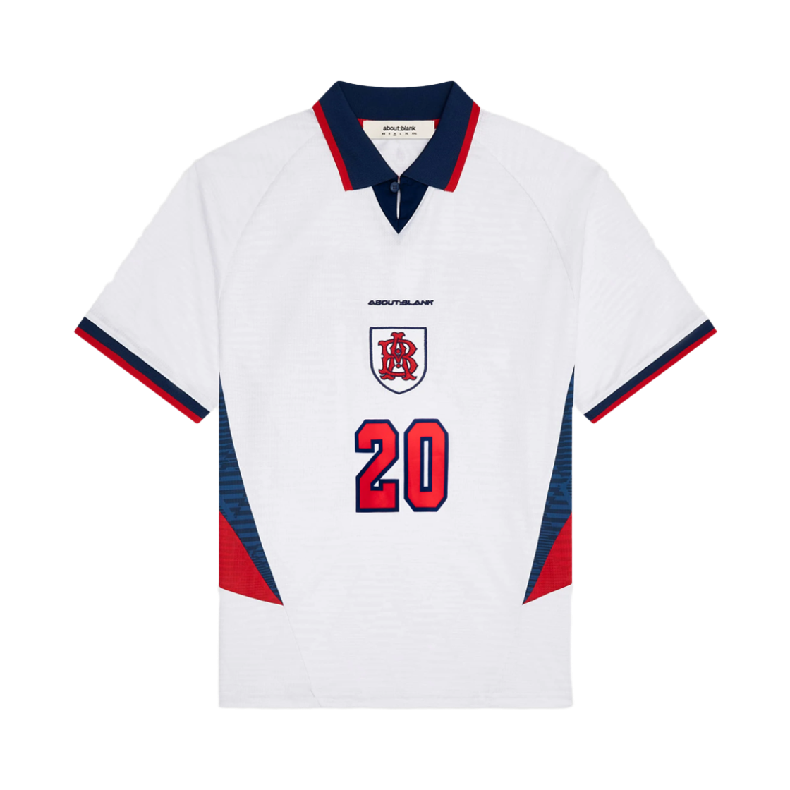 [KREAM 단독] 어바웃 블랭크 풋볼 저지 레드 화이트 - 26FW([KREAM 단독] About:Blank Football Jersey Red White - 26FW) - 1