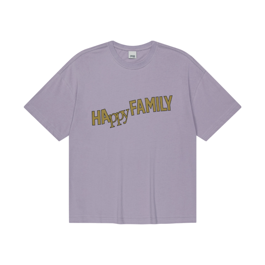 유니버스 가먼트 Happy 패밀리 크롭 티셔츠 퍼플(UNIVERSE GARMENT Happy Family Crop T-Shirt Purple) - 1