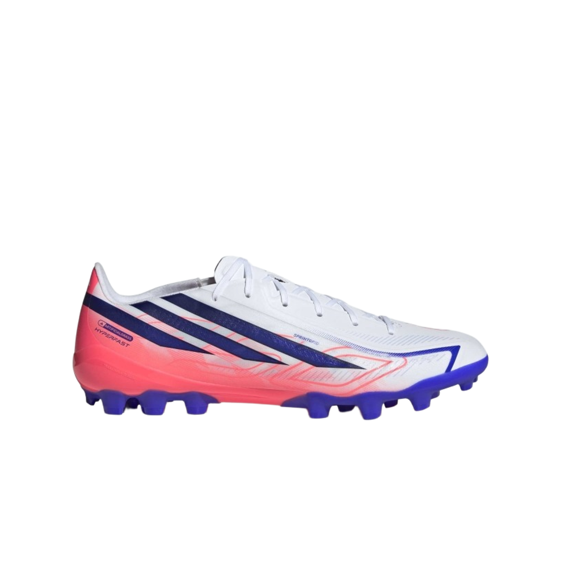 HQ2375 Adidas F50 Hyperfast League 2G/3G AG Cloud White Solar Purple