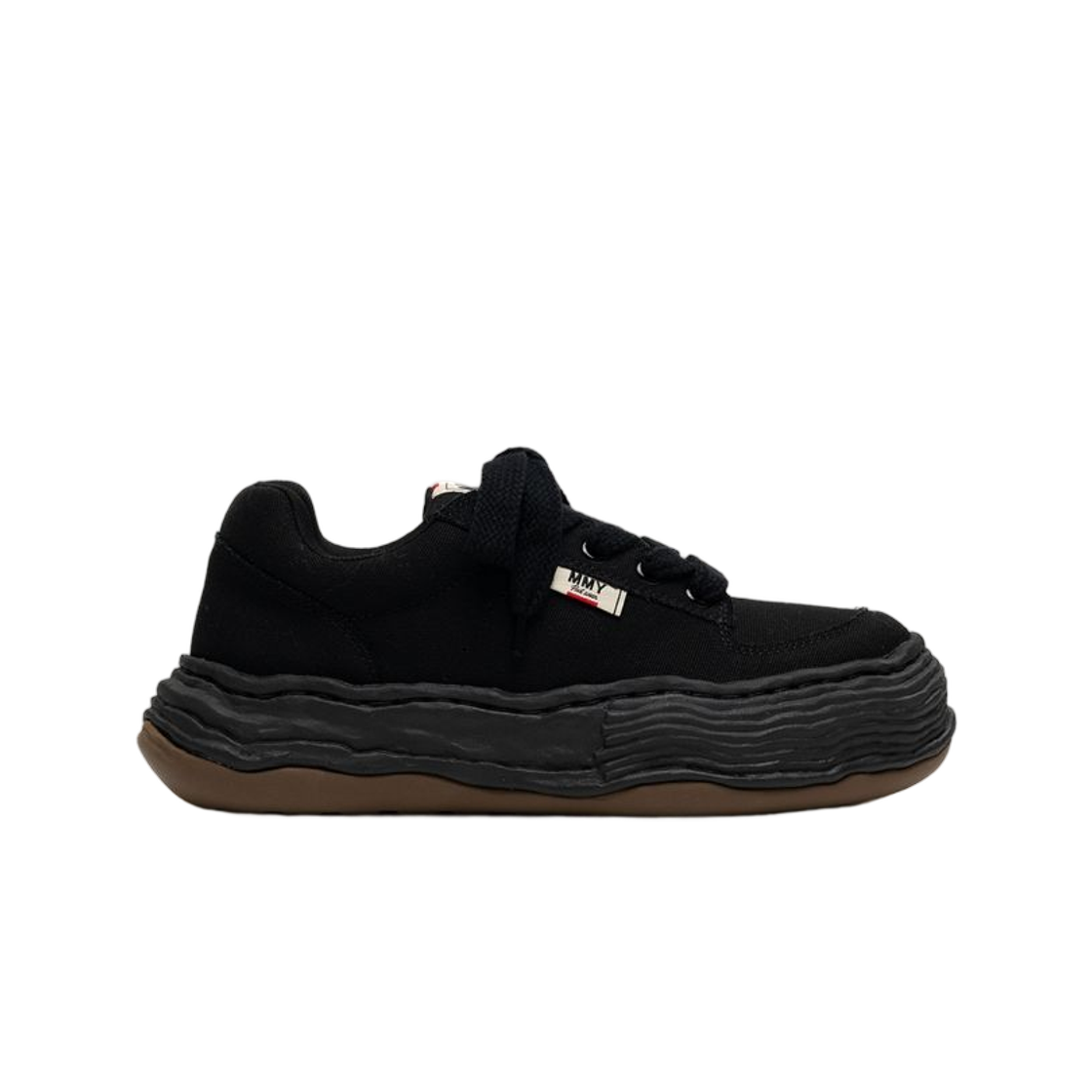 A15FW704-BLKBLK Maison Mihara Yasuhiro Oliver OG Sole Canvas Low-Top Sneaker Black Black