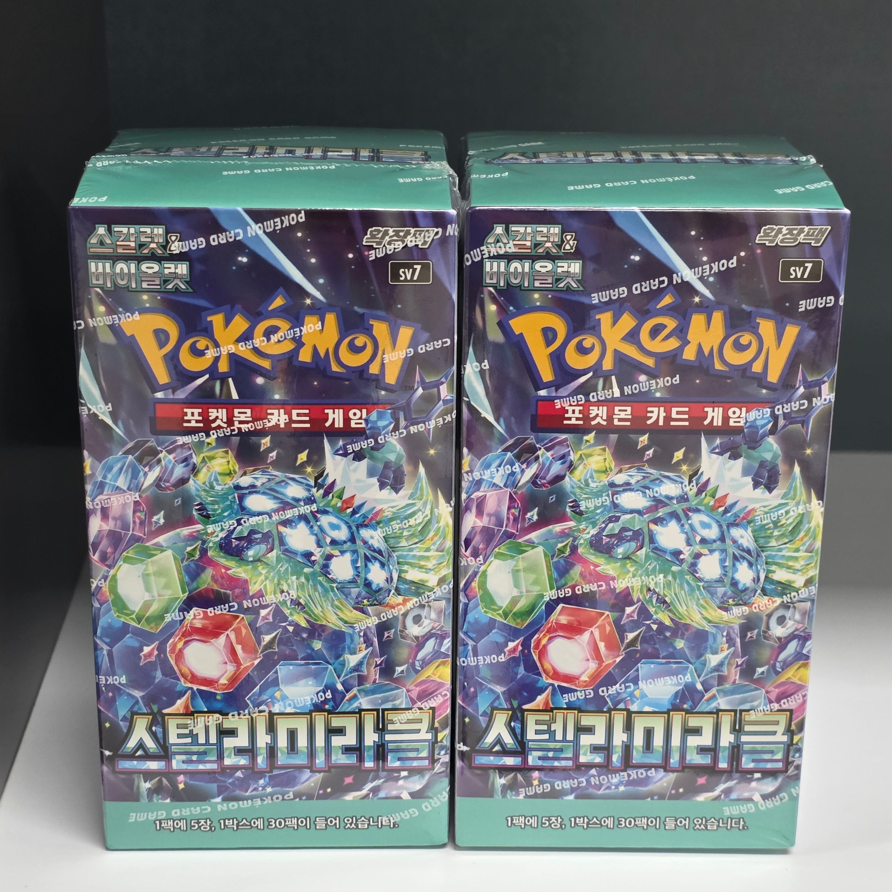 Pokemon TCG Scarlet & Violet Expansion Pack Stellar Miracle Box (Pack of 30) 착용 스타일