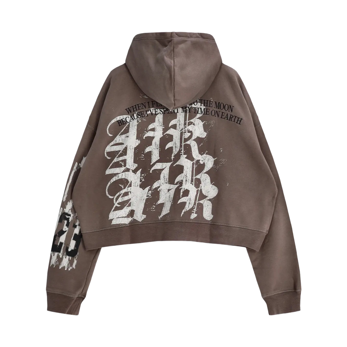 조던 인 하우스 크롭 플리스 그래픽 후드 케이브 스톤 (IQ6288-289)(Jordan In House Crop Fleece Graphic Hoodie Cave Stone (IQ6288-289)) - 2