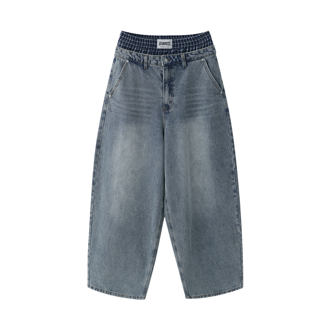 어반드레스 88 벌룬 데님 새깅 팬츠 블루(Avandress 88 Balloon Denim Sagging Pants Blue)