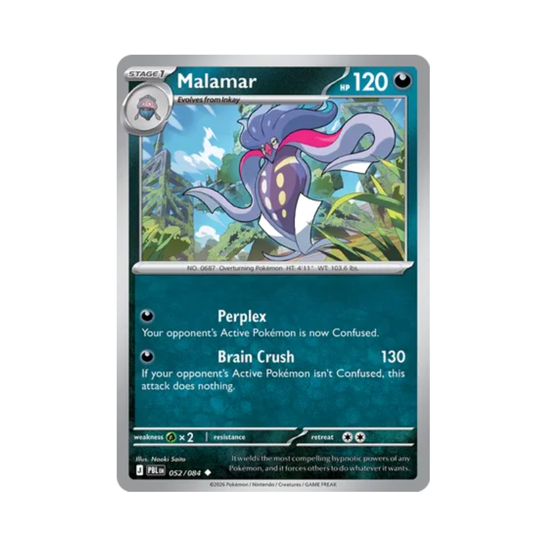 포켓몬 TCG 칼라마네로 U 피치 블랙 (영문판)(Pokemon TCG Malamar U Pitch Black (English Ver.)) - 1