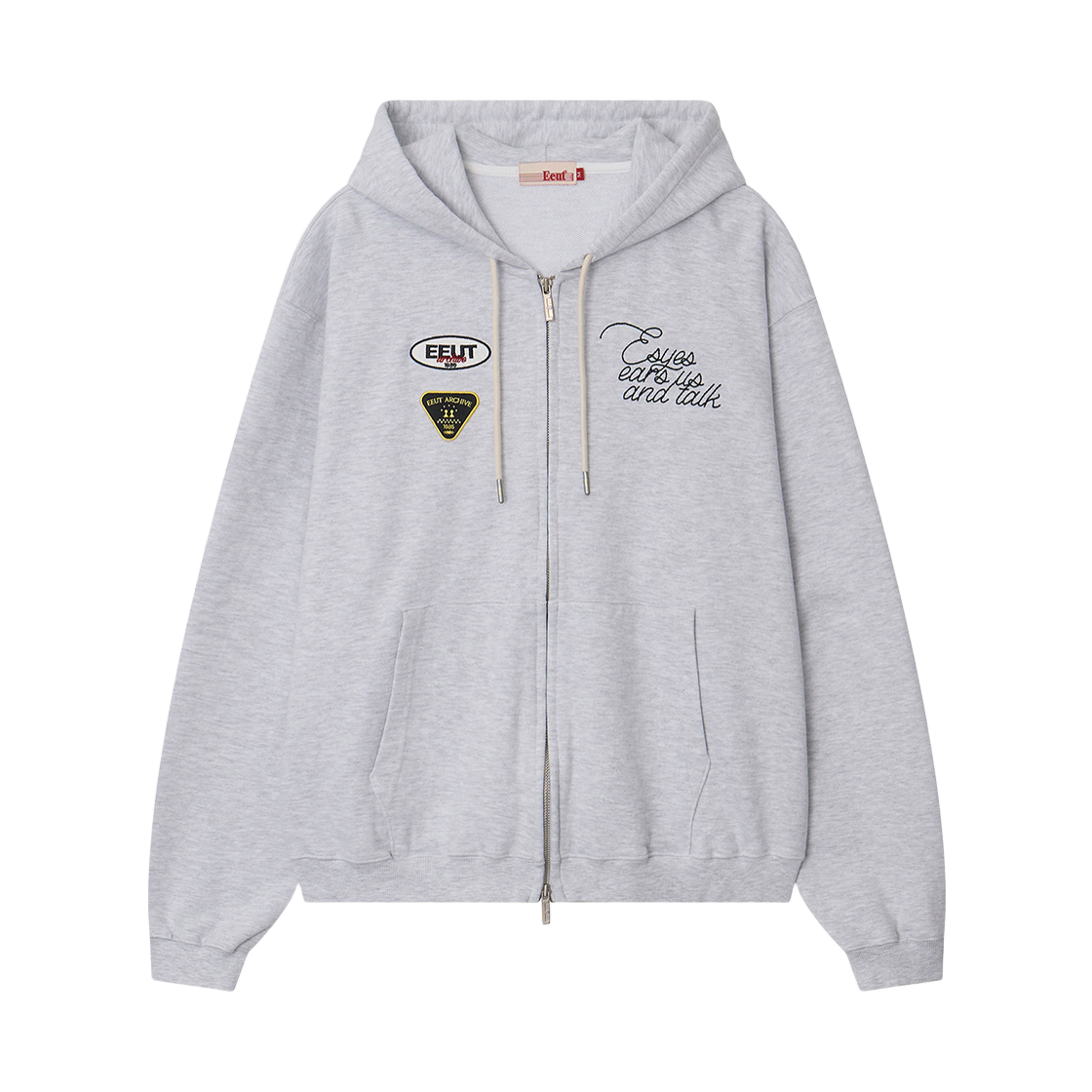 EEA1SW08MW EEUT Patch Sweat Zip-Up White