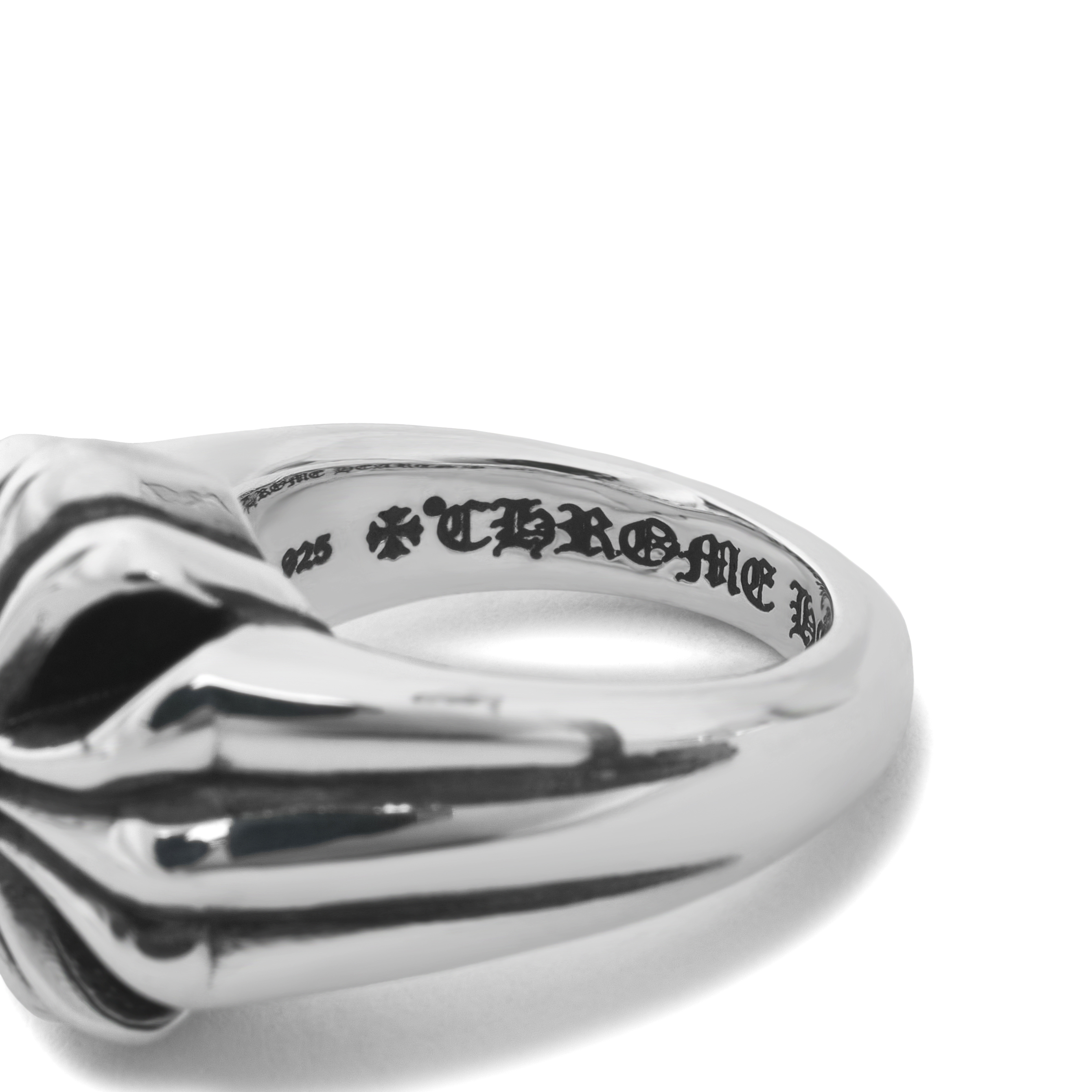 크롬하츠 컷아웃 CH 플러스 라지 링 실버(Chrome Hearts Cut Out CH Plus Large Ring Silver) - 4