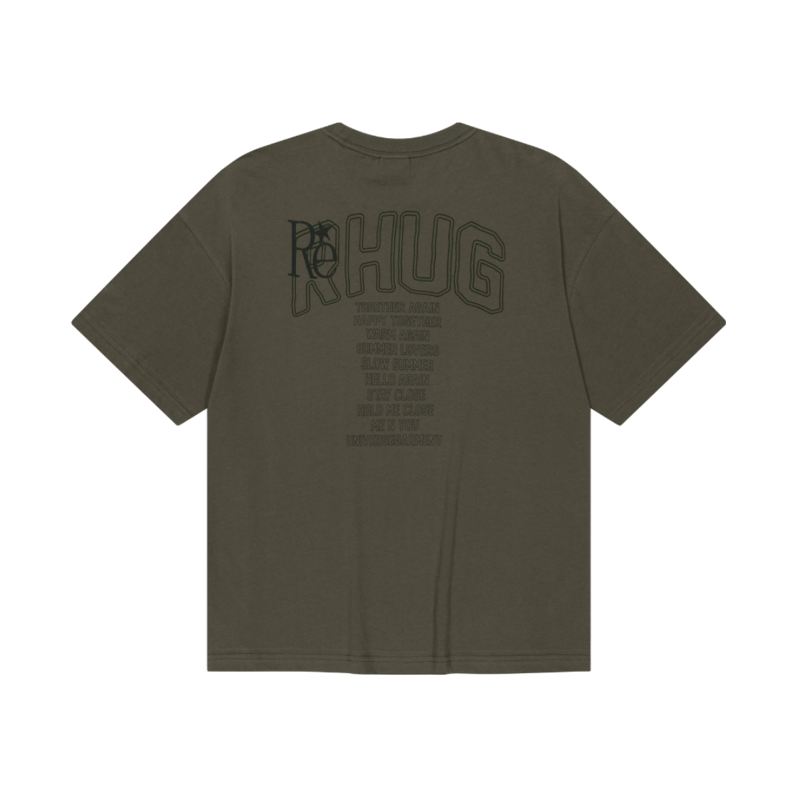 유니버스 가먼트 Happy 패밀리 크롭 티셔츠 브라운(UNIVERSE GARMENT Happy Family Crop T-Shirt Brown) - 2