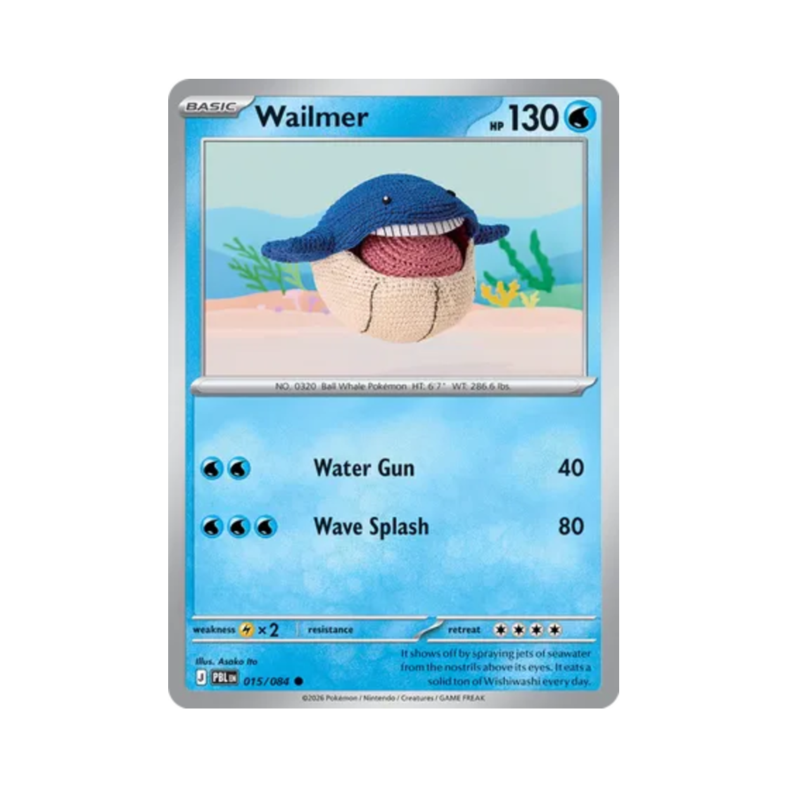 포켓몬 TCG 고래왕자 C 피치 블랙 (영문판)(Pokemon TCG Wailmer C Pitch Black (English Ver.)) - 1