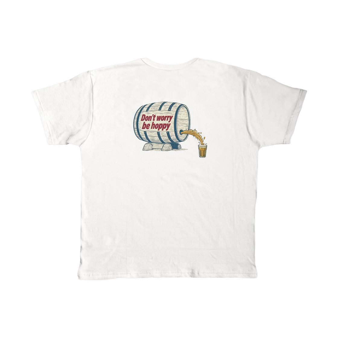 갈릭블루스 "돈 워리, 비 호피" 티셔츠(GARLICBLUES "DON'T WORRY, BE HOPPY" T-Shirt) - 2