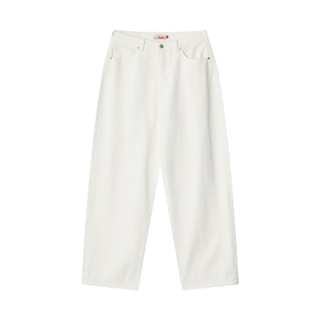 EEA1DP02WH EEUT Archive Label Denim Pants White