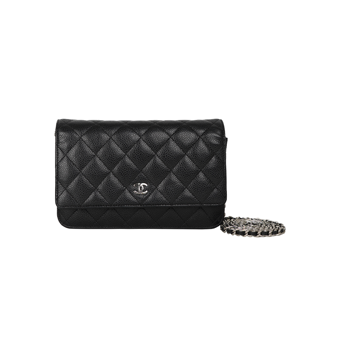 ITQHRKMH99H8 Chanel Classic WOC Caviar Black Silver Hardware AP0250