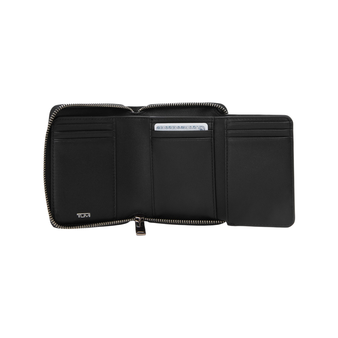 투미 벨덴 SLG 트라이폴드 지퍼 어라운드 월렛 블랙 건메탈(Tumi Belden SLG Trifold Zip Around Wallet Black Gunmetal) - 2