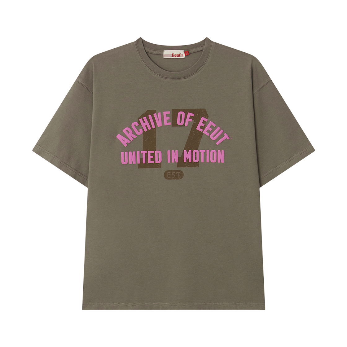 이우트 세븐틴 아치 이웃 티셔츠 다크베이지(EEUT 17 Arch Eeut T-Shirt Dark Beige)