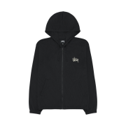 Stussy Athletic Mesh Zip Hoodie Black