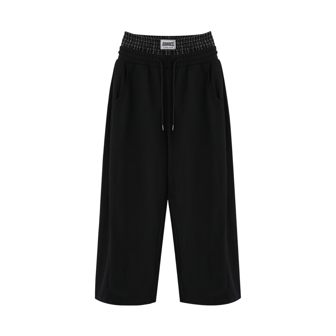 어반드레스 88 사이드 플래시 릴랙스 새깅 팬츠 블랙(Avandress 88 Side Flash Relax Sagging Pants Black) - 1