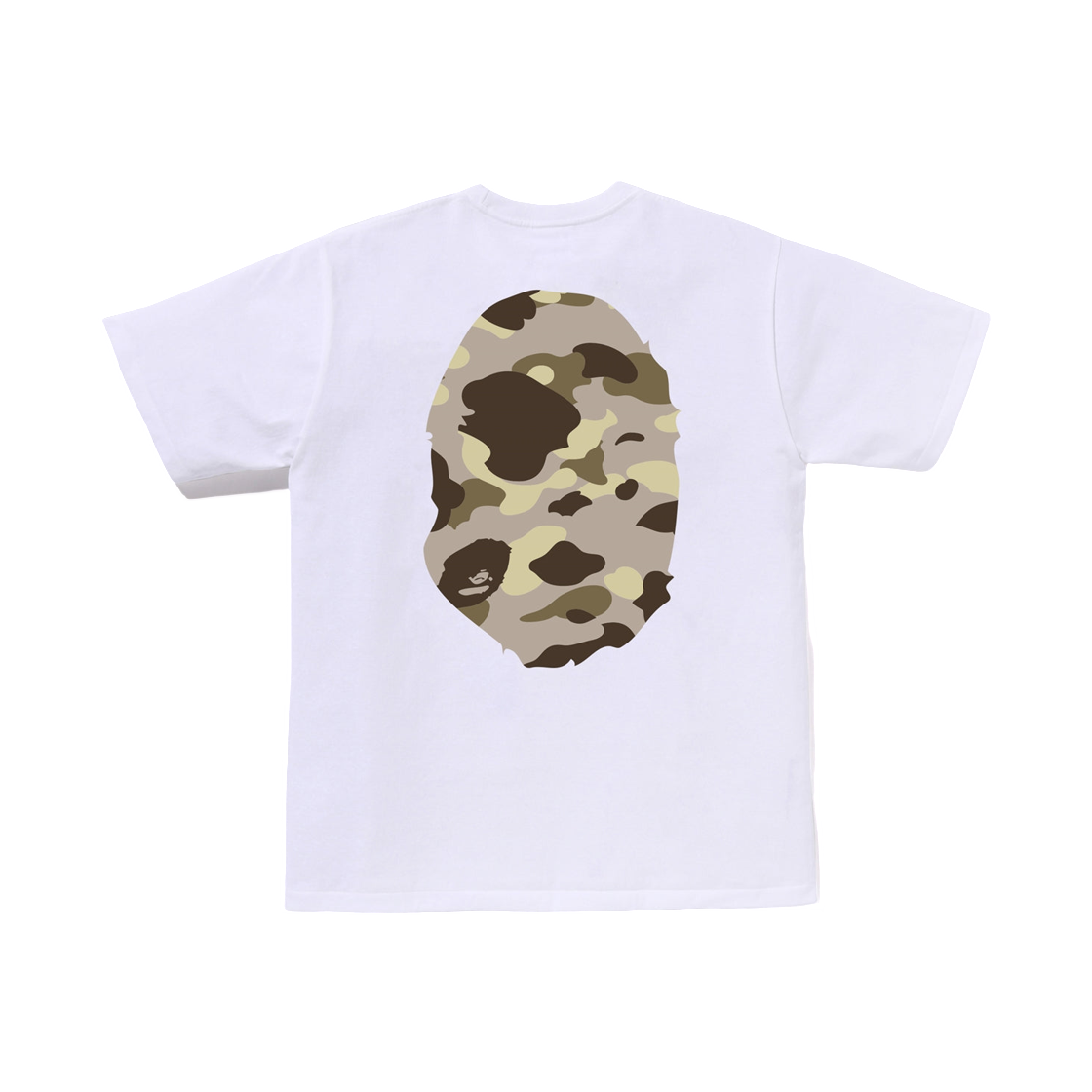 베이프 컬러 카모 빅 에이프 헤드 티셔츠 화이트 브라운(BAPE Color Camo Big Ape Head T-Shirt White Brown) - 2