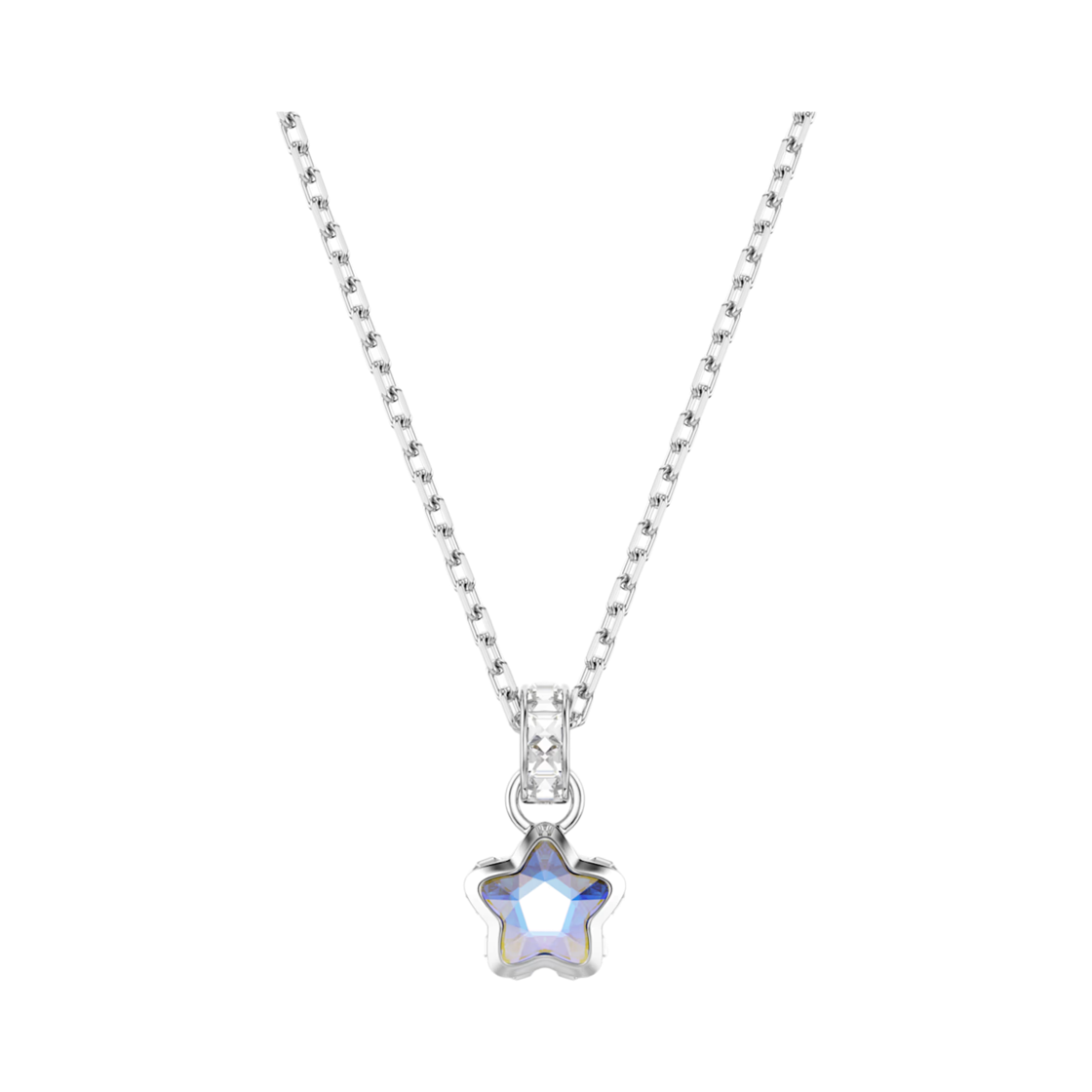 5759678 (W) Swarovski Chroma Pendant Mixed Cut Star White Rhodium Plated