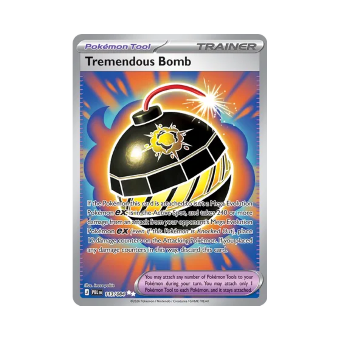 포켓몬 TCG 멋진 폭탄 RR 피치 블랙 (영문판)(Pokemon TCG Tremendous Bomb RR Pitch Black (English Ver.)) - 1