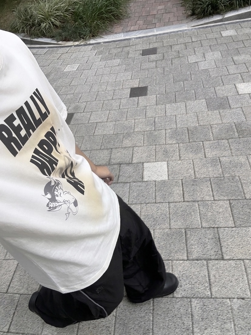 Polyteru x Oofos OOcloog Black, Polyteru Human Index Index Track Pants Black/White 착용 스타일