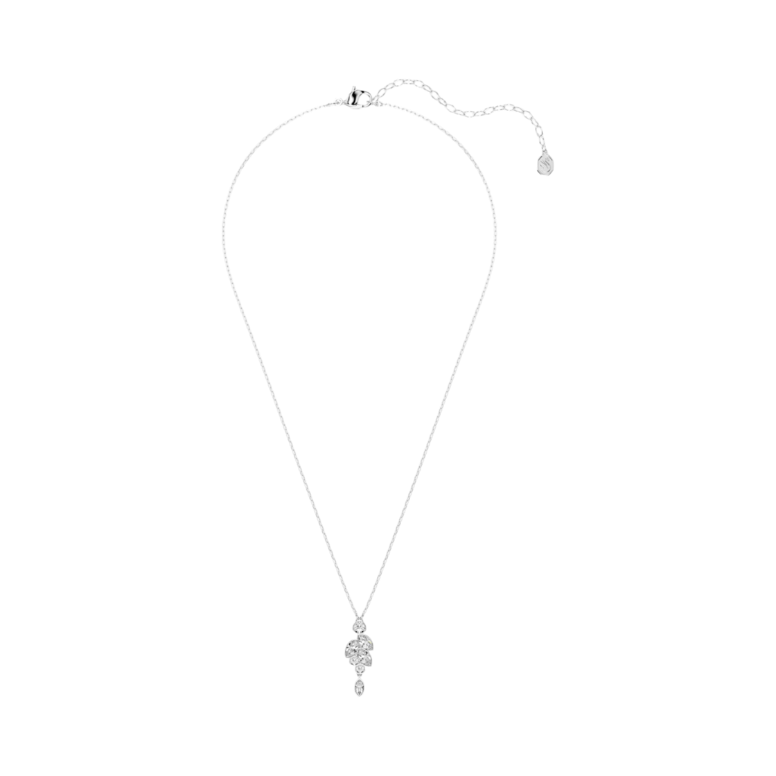 (W) 스와로브스키 다이아페이즌 펜던트 믹스 컷 화이트 로듐 플래팅((W) Swarovski Diapason Pendant Mixed Cut White Rhodium Plated) - 2