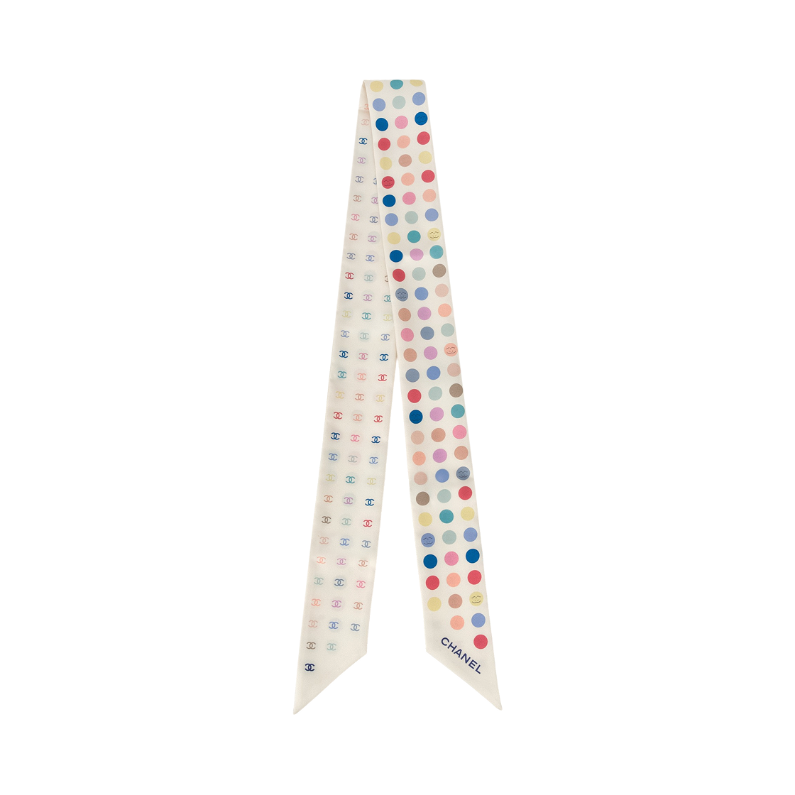 (W) 샤넬 슬림 방도 실크 트윌 & 아이보리((W) Chanel Slim Bandeau Silk Twill & Ivory) - 1