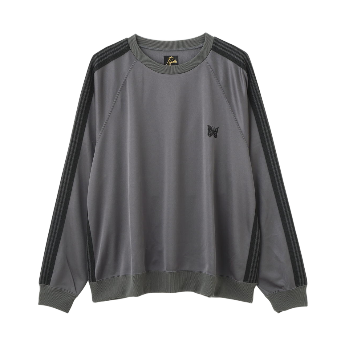 7816230209 Needles x Beaver Custom Track Crew Neck Shirt Poly Smooth Charcoal