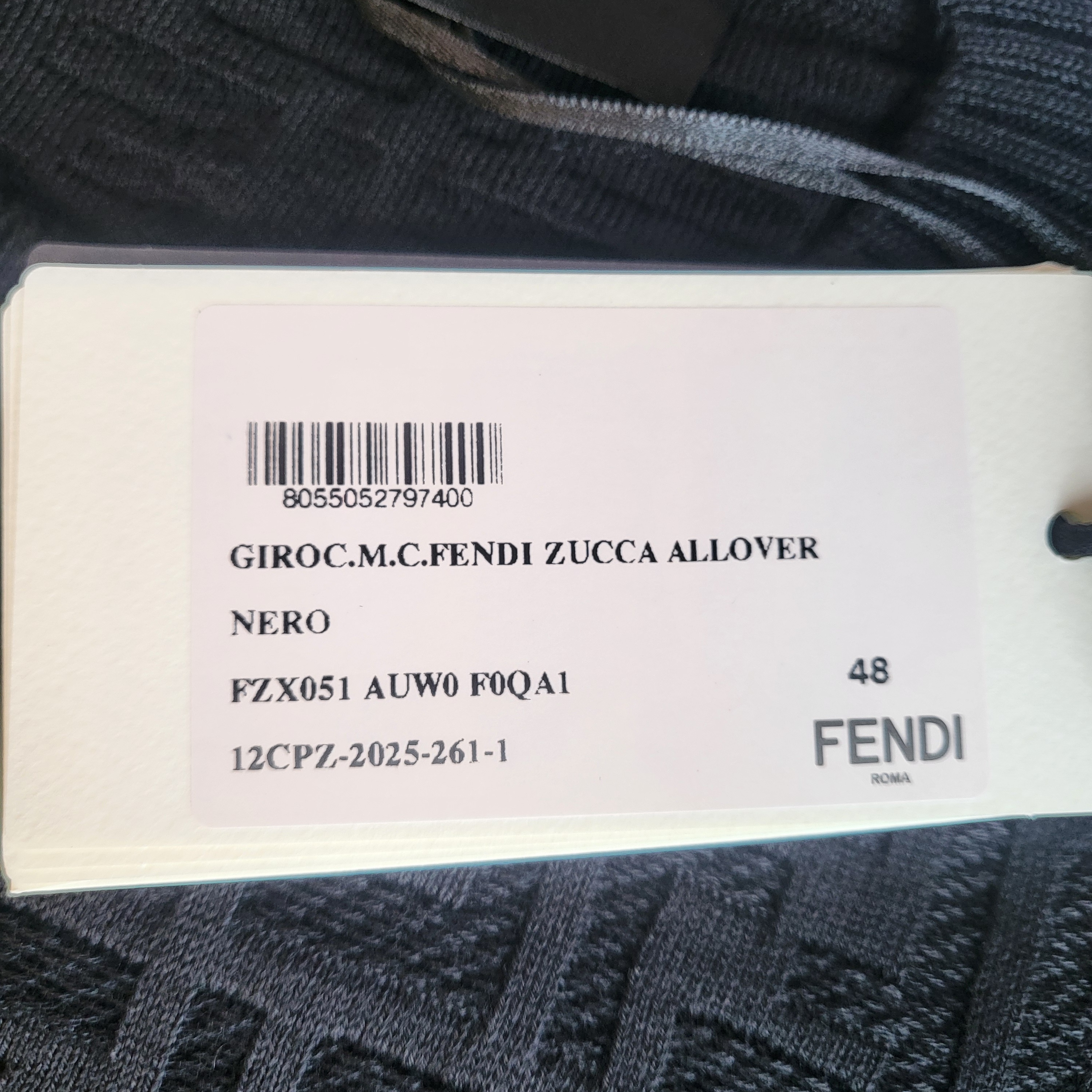 Fendi FF Cotton Sweater Black 착용 스타일 - 4