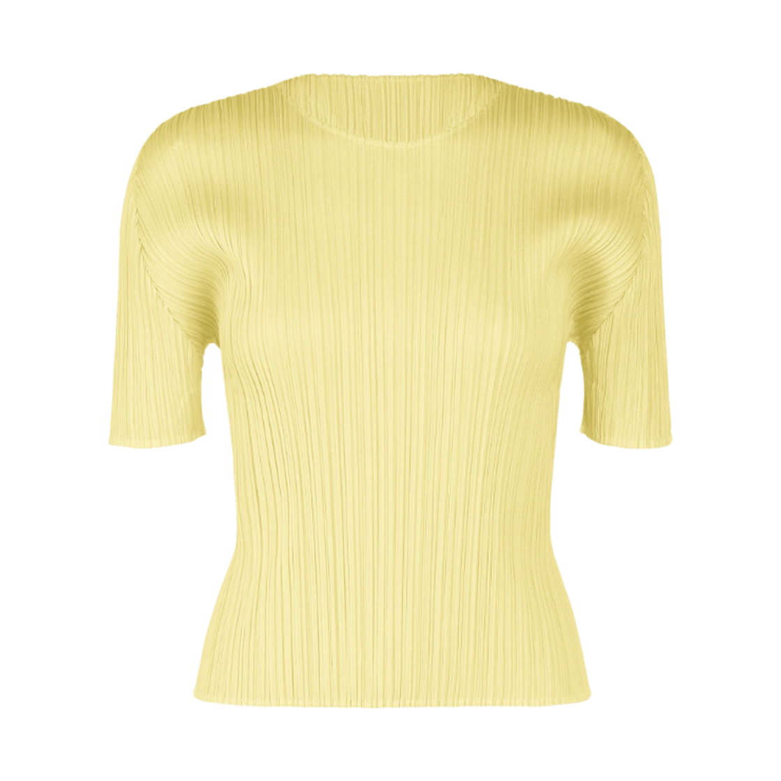 PP63-JK112-50 (W) Pleats Please Issey Miyake MC July Top Pale Yellow
