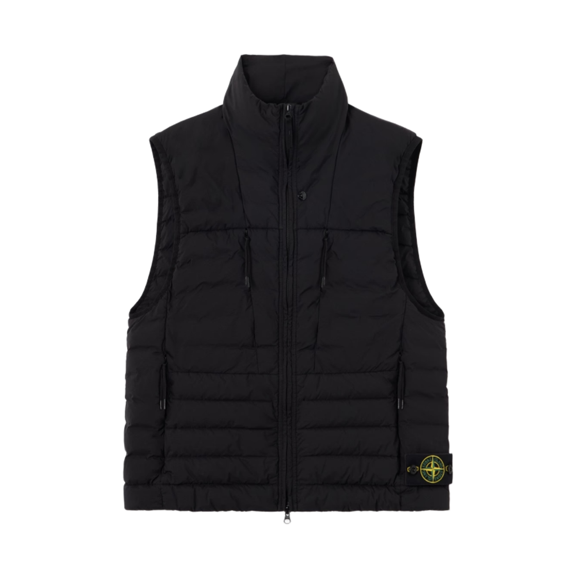 L2S15G1000-11S0183-V0029 Stone Island G100011 Seamless Tunnel Nylon Down-TC Down Vest with Anti-Drop Finish Black - 26FW