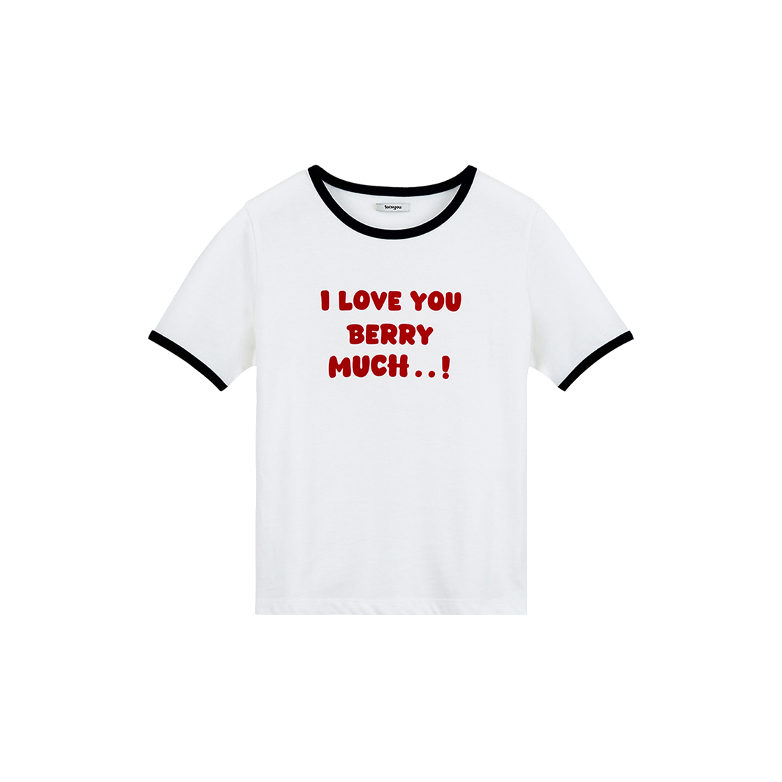 라츠유 베리 머치 링거 티셔츠 네이비(LOTS YOU Berry Much Ringer T-shirt Navy)