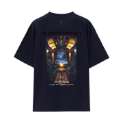 Wooyoungmi Train Cabin Graphic T-Shirt Navy - 26FW