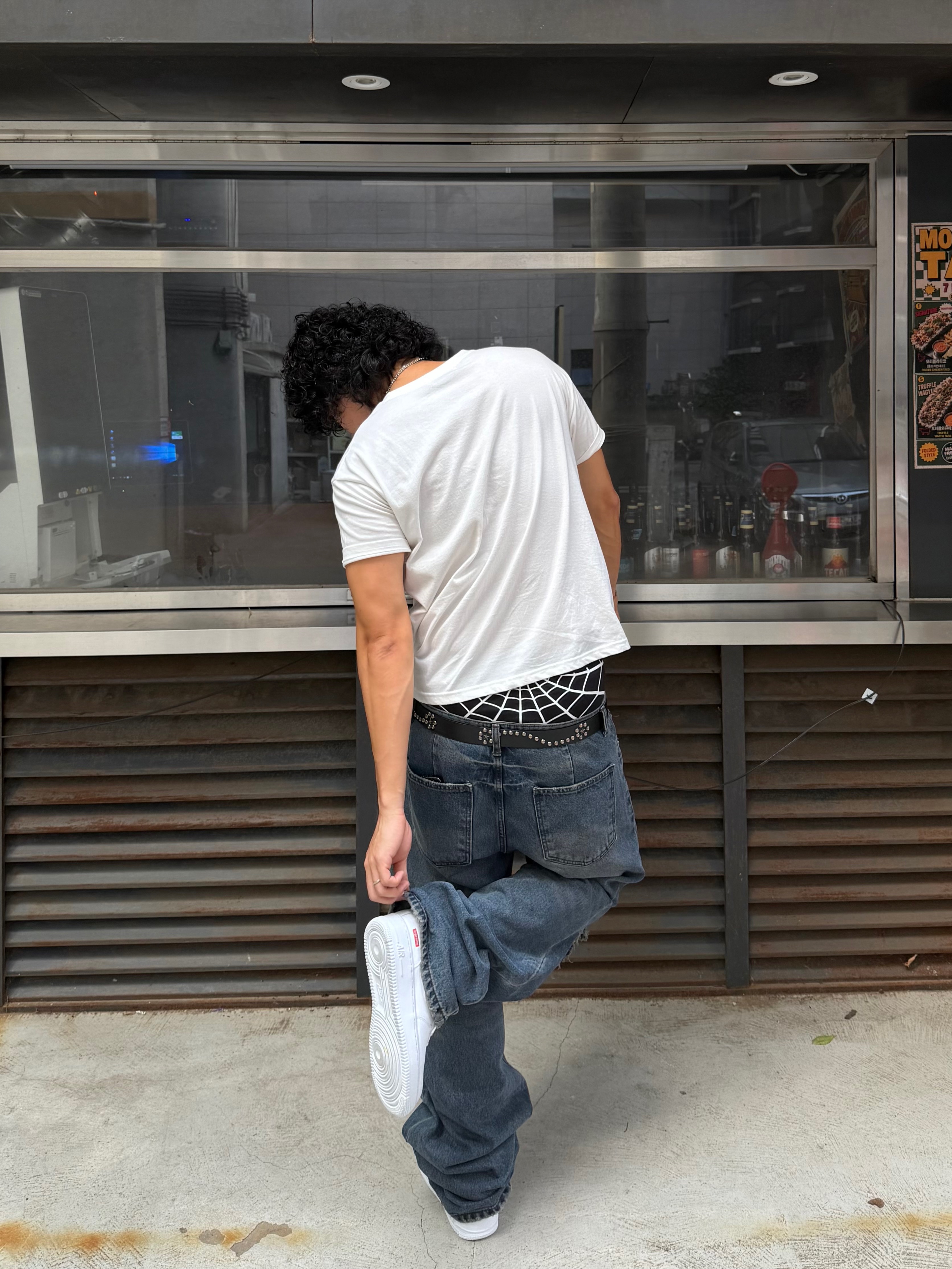 Nike x Supreme Air Force 1 Mid White, Supreme x Hanes Spider-Man Boxer Briefs Black (2 Pack) - 26SS 착용 스타일 - 4