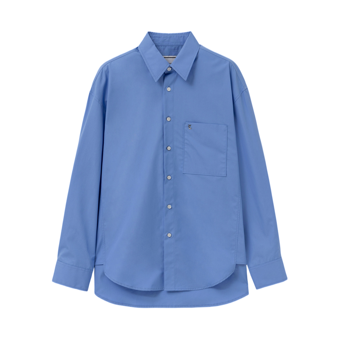 W263SH08814L Wooyoungmi Regular Fit Cotton Shirt Blue - 26FW